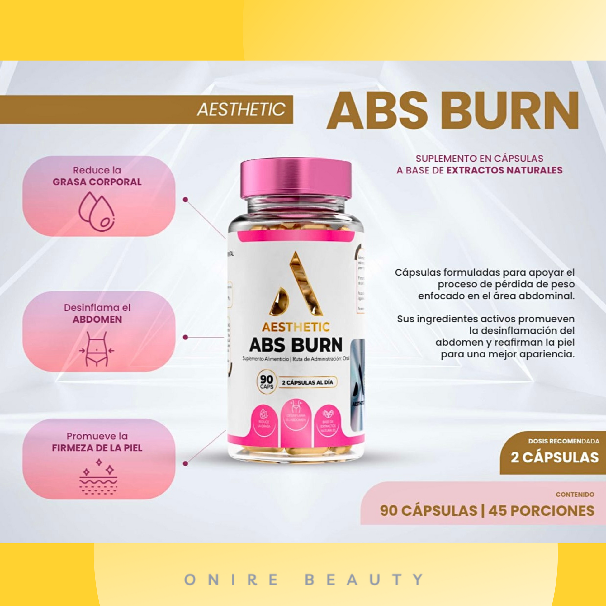 Aesthetic Abs Burn-Abdominales de acero-Cero grasa abdominal-Figura Aesthetic