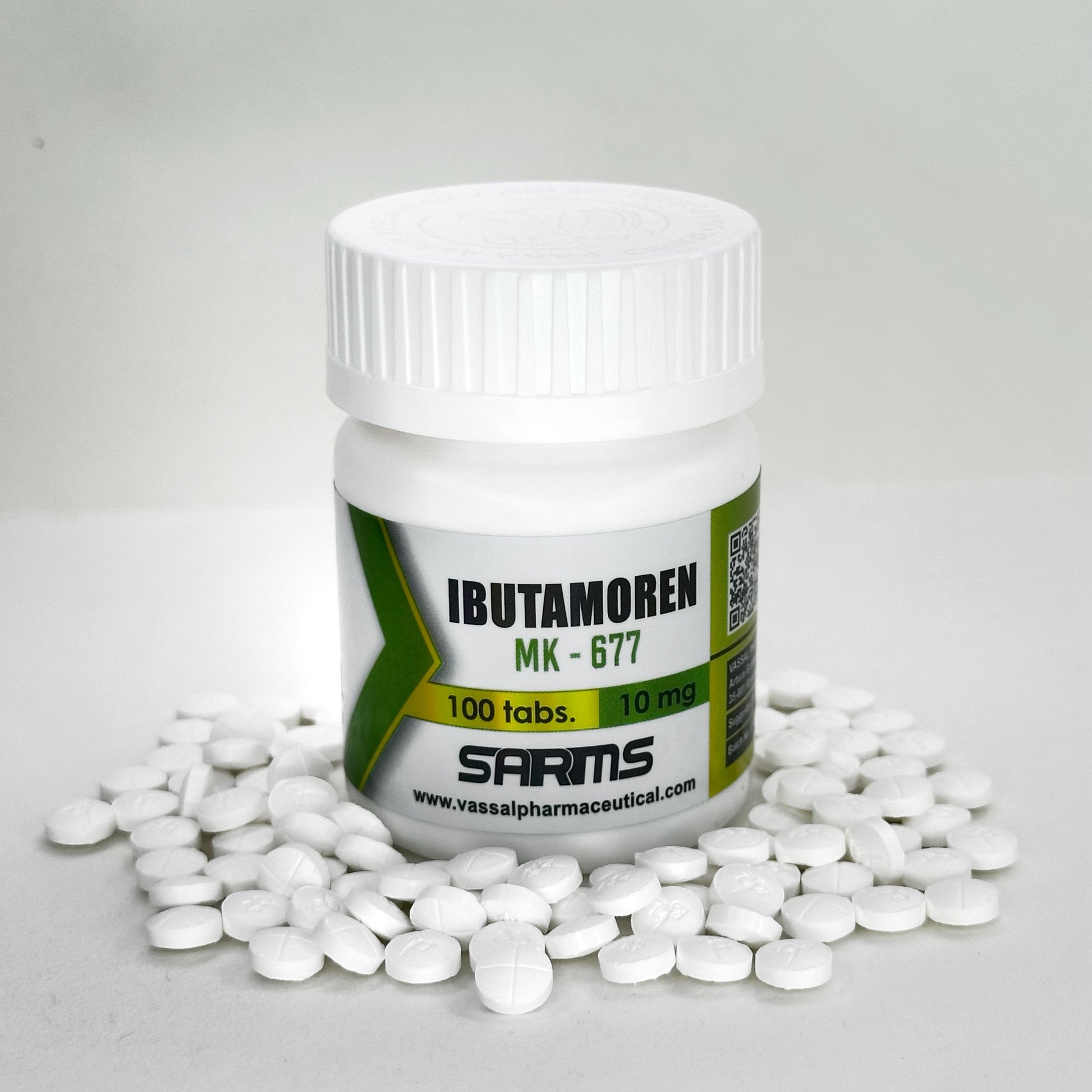 Ibutamoren (MK-677) Vassal Pharmaceutical, 100 tabletas de 10 mg. El secretagogo de hormona de crecimiento más vendido y económico en México para volumen y recuperación.a