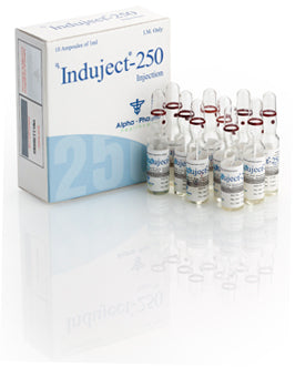 Ampolleta de Induject-250 Alpha Pharma Healthcare - Mezcla de testosterona 250mg/ml original.