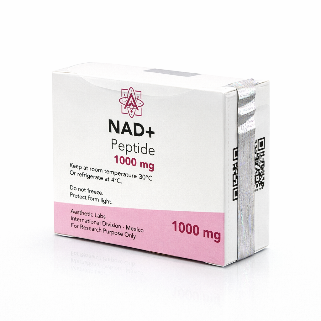 NAD+ 1000 mg Aesthetic Labs 99% pureza tratamiento antiedad para energía celular rejuvenecimiento y bienestar integral
