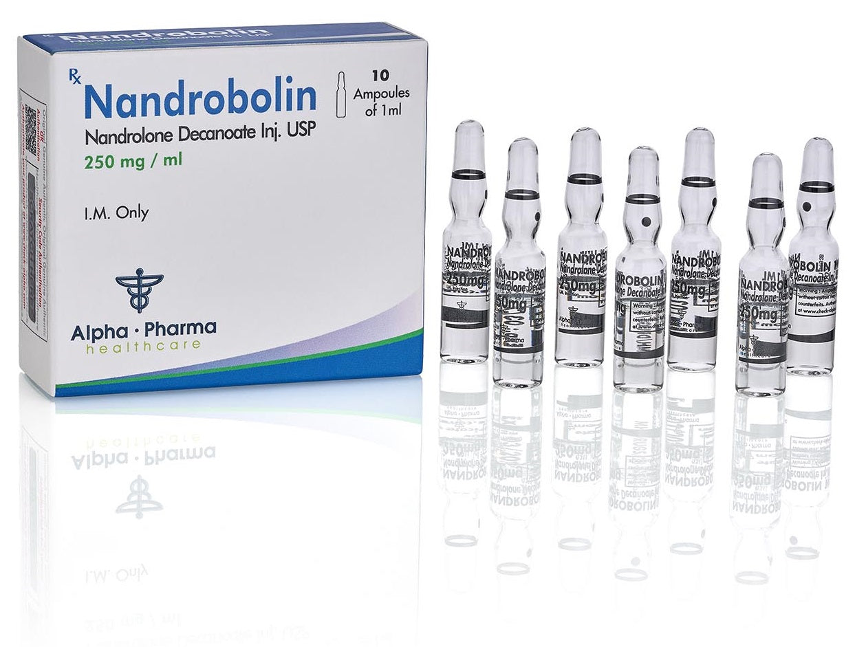 Nandrobolin 250 mg Alpha Pharma Healthcare ampolleta - Decanoato de Nandrolona grado farmacéutico India.