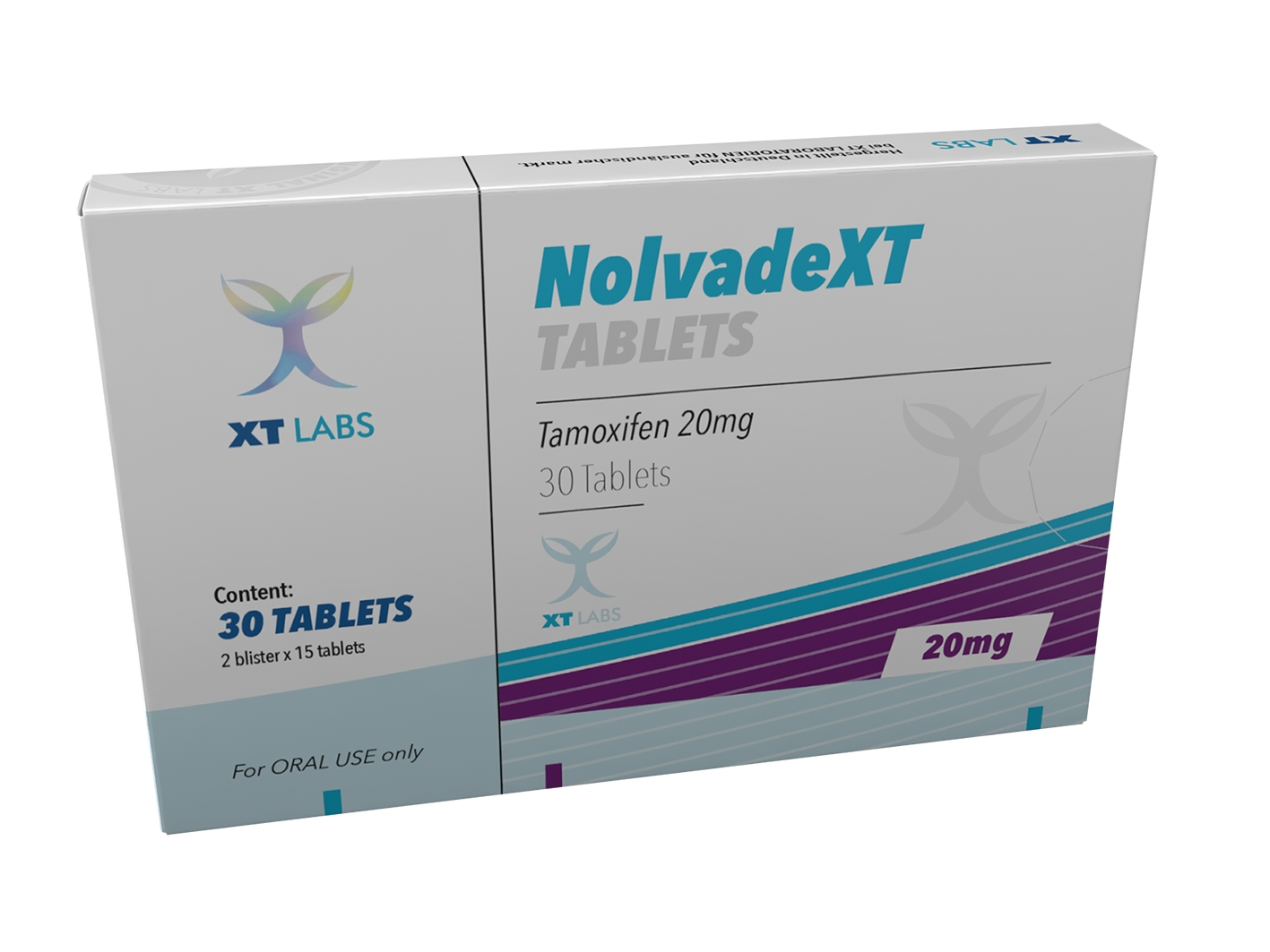 Nolvadex XT Labs 20mg, 30 tabletas de tamoxifeno original, el mejor protector para post-ciclo (PCT) y prevención de ginecomastia en México.