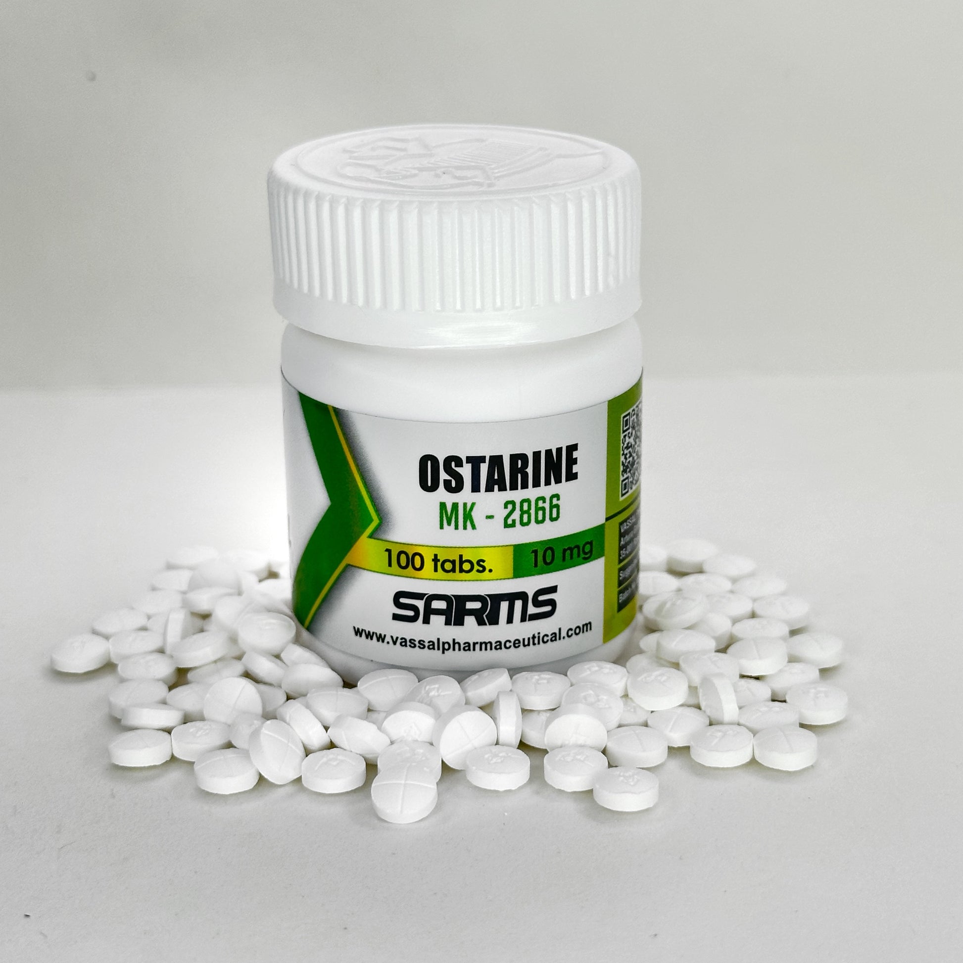 Ostarine (MK-2866) Vassal Pharmaceutical, 100 tabletas de 10 mg. El SARM más seguro y versátil para mantenimiento muscular y salud articular al mejor precio en México.