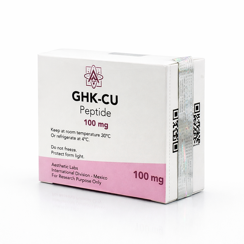 GHK-Cu 100 mg Aesthetic Labs 99% pureza péptido regenerador para colágeno firmeza y rejuvenecimiento celular avanzado