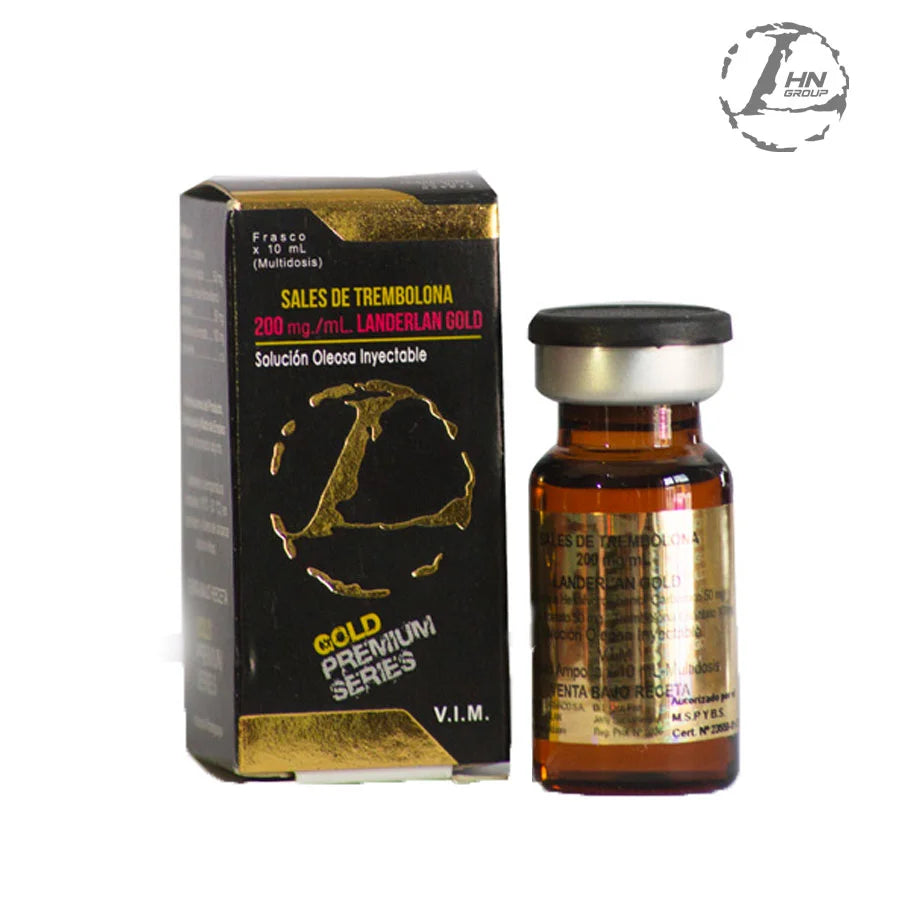 Sales de Trembolona Landerlan 200 mg (10 ml). Mezcla de tres ésteres de trembolona de grado farmacéutico para potencia extrema, fuerza y definición. Producto original validable con código QR.