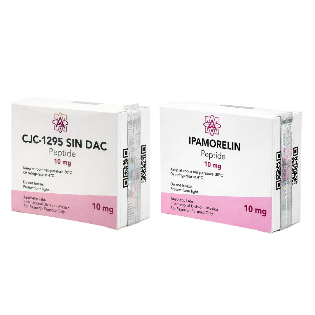 CJC-1295 sin DAC e Ipamorelin Aesthetic Labs péptidos premium disponibles en México