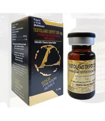 Testoland Depot Landerlan 200 mg/ml (Cipionato de Testosterona), 10 ml. Producto de grado farmacéutico original de Paraguay, la base esencial para fuerza, masa muscular y bienestar en México.