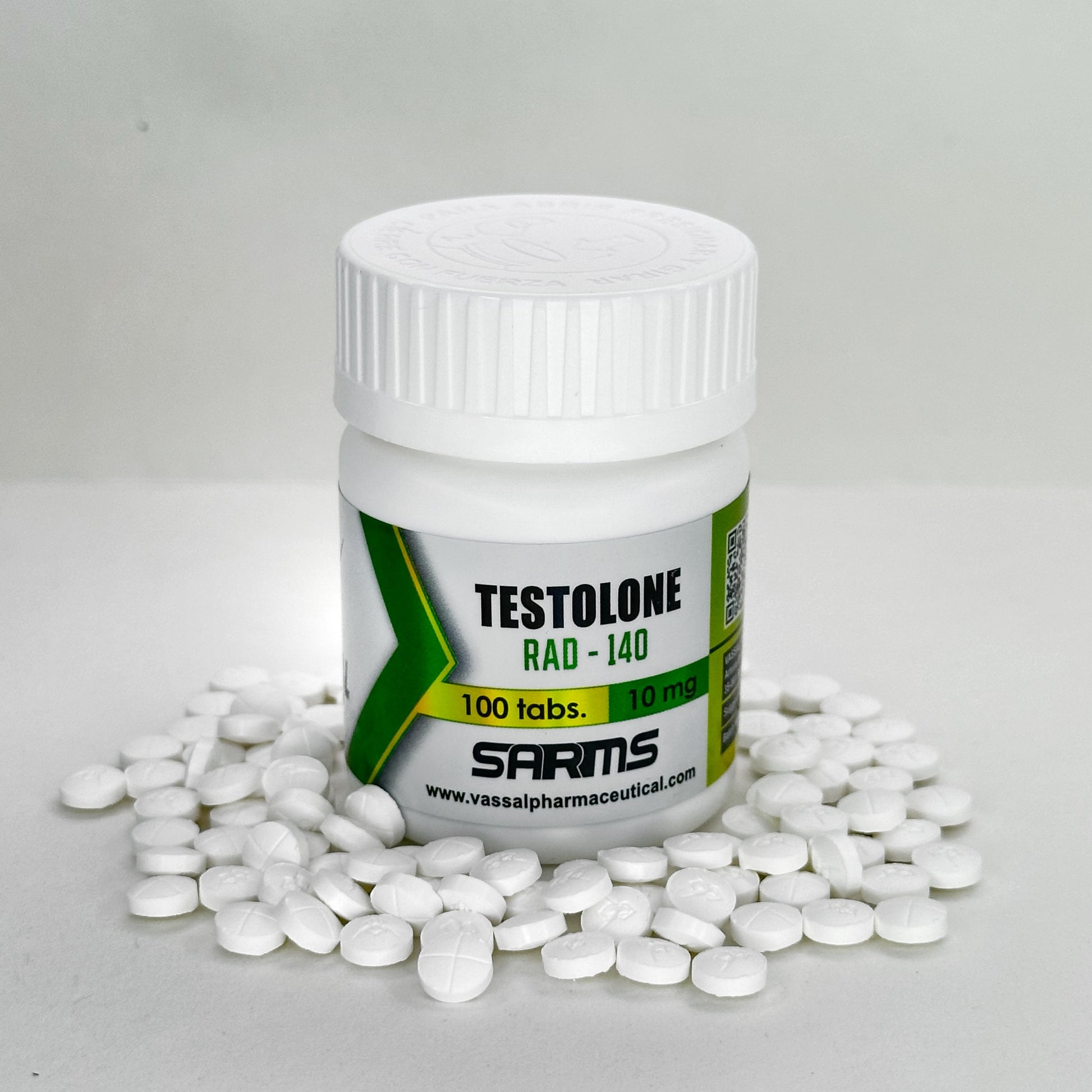 Testolone (RAD-140) Vassal Pharmaceutical, 100 tabletas de 10 mg. El SARM más potente para fuerza y densidad muscular al mejor precio en México.