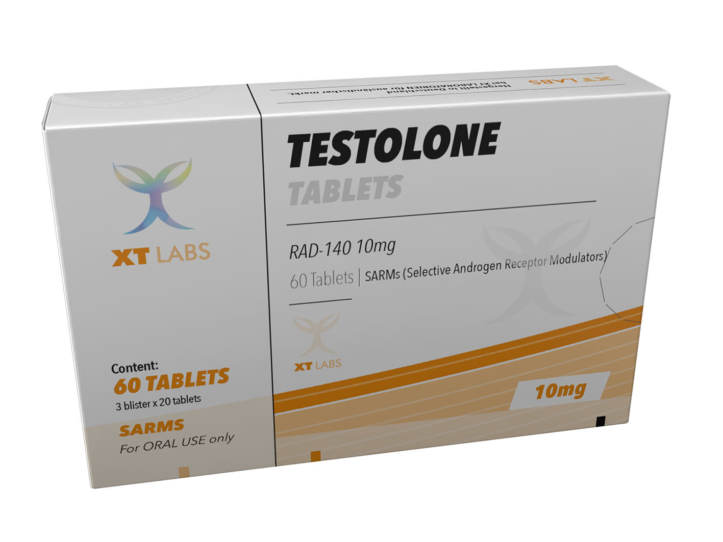 Testolone XT Labs 10mg, 60 tabletas de RAD-140 original, el SARM más potente para fuerza explosiva, vascularidad y densidad muscular en México.