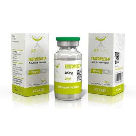 Testoplex-P 100 XT Labs, 10 ml de Propionato de Testosterona 100mg/ml original. La mejor testosterona de acción rápida para ciclos de definición, fuerza explosiva y vascularidad en México.