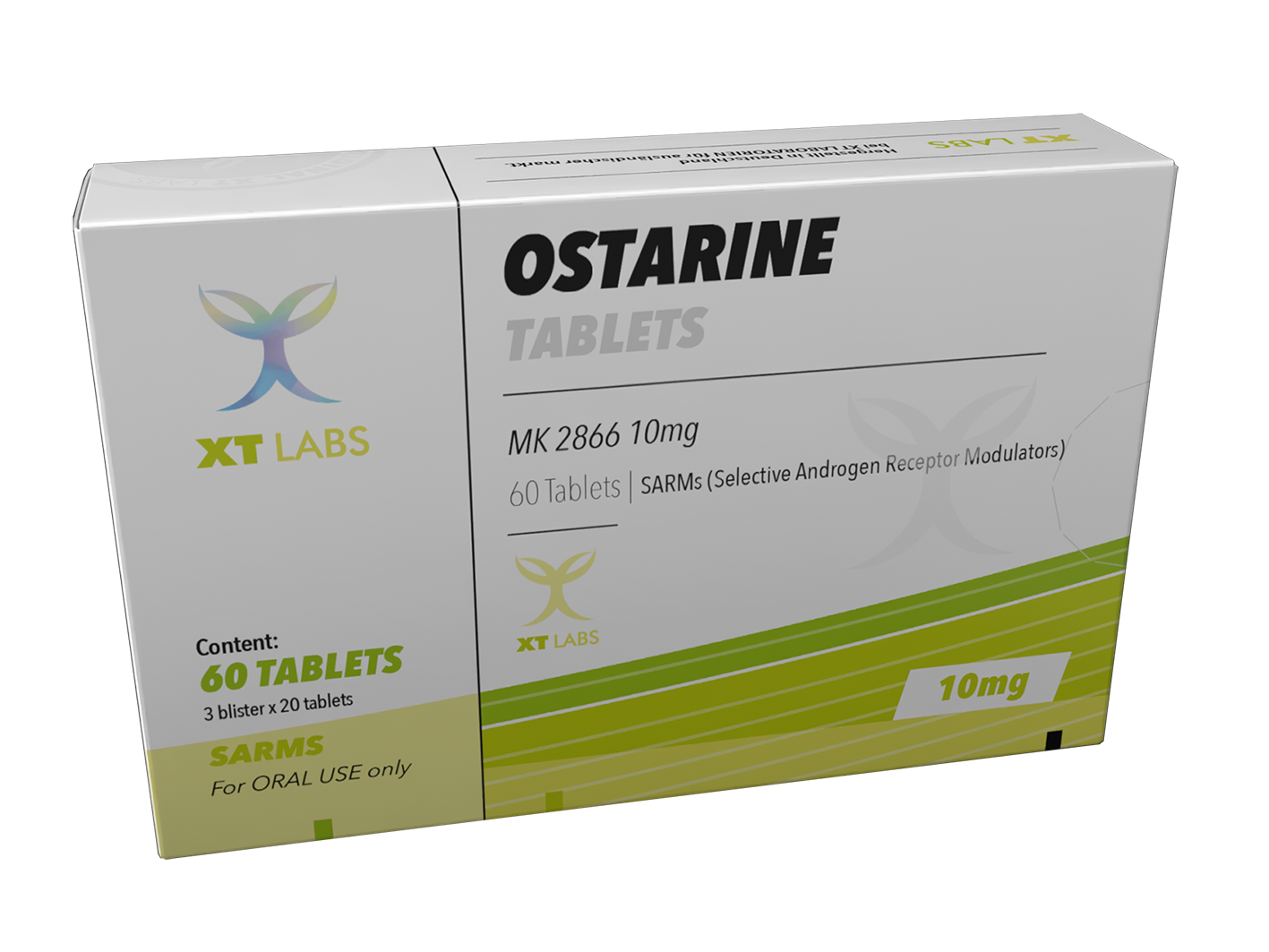 Ostarine XT Labs 10mg, 60 tabletas de MK-2866 original, el SARM más seguro para recomposición corporal y definición muscular en México.